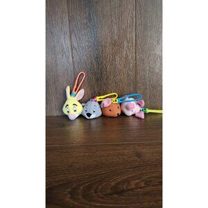 Winnie the Pooh & Friends Hundred Acre Woods McDonald's Plush Clips Bundle Set